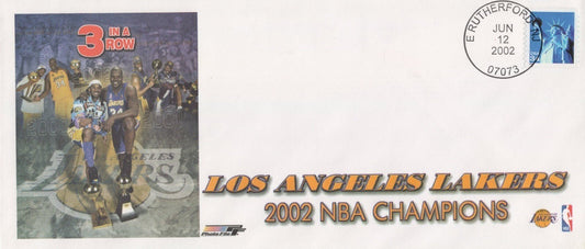 Los Angeles Lakers 2002 NBA Champions Official NBA Event Cover ZAYIX