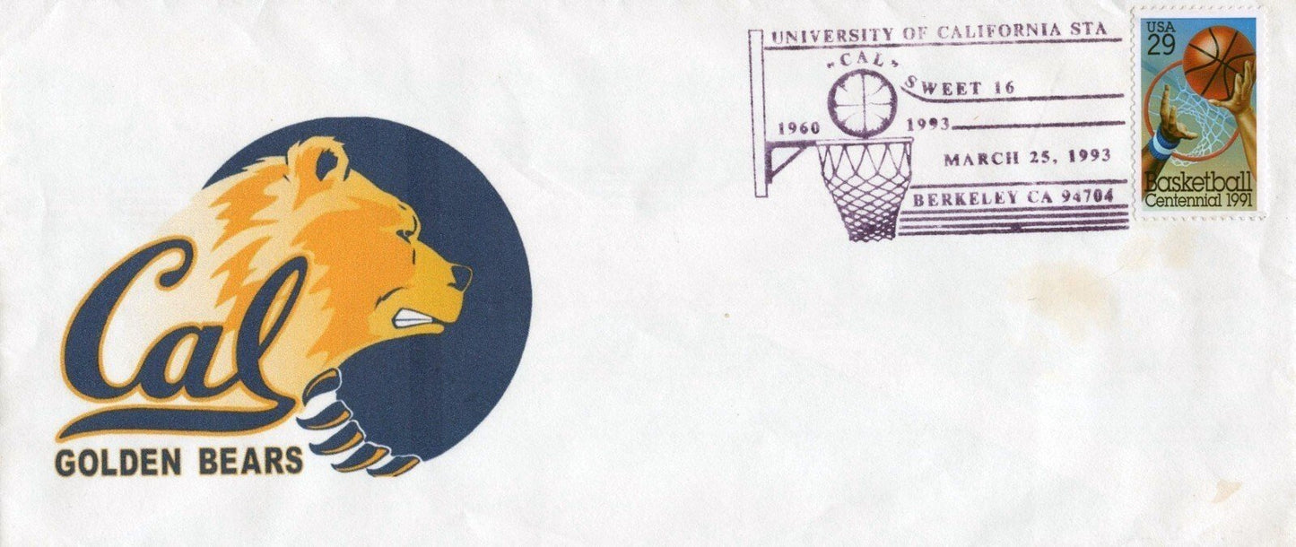 United States 2560 Used Cal Golden Bears 1993 Sweet 16 Event Cover ZAYIX