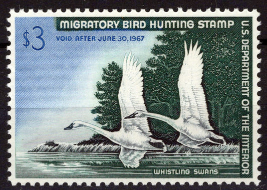 US RW33 MNH VF $3 Whistling Swans Zayix Stamps 0225MAR0051