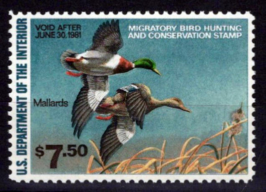 US RW47 MNH VF $7.50 Mallards Duck Revenue Zayix Stamps 0225MAR0065
