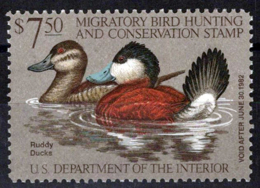 US RW48 MNH VF $7.50 Ruddy Ducks Duck Revenue Zayix Stamps 0225MAR0066