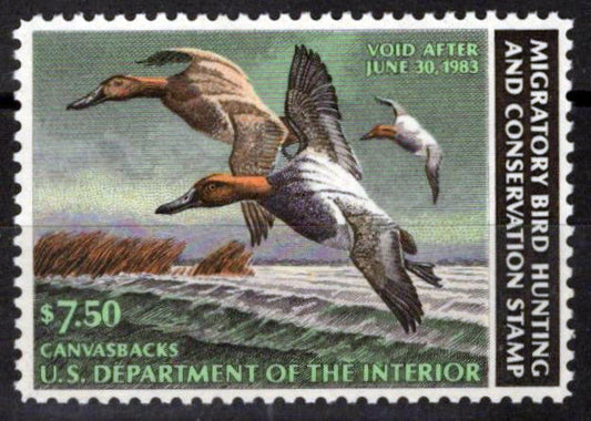 US RW49 MNH VF $7.50 Canvasbacks Duck Revenue Zayix Stamps 0225MAR0067