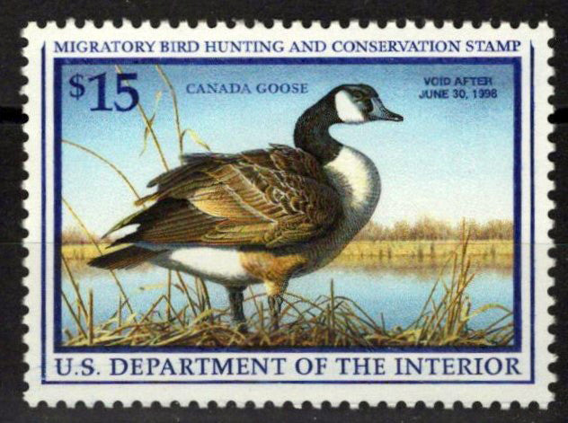 US RW64 MNH VF $15 Canada Goose Duck Revenue Zayix Stamps 0225MAR0082