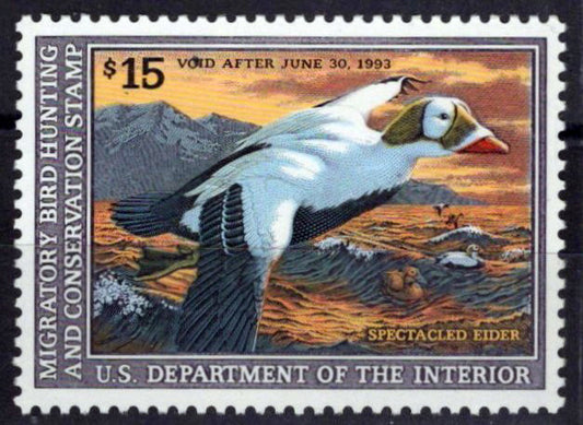 US RW59 MNH VF $15 Spectacled Elder Duck Revenue Zayix Stamps 0225MAR0077