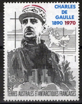 FSAT TAAF C117 MNH Charles de Gaulle Death Anniversary ZAYIX FSA-S0242M4