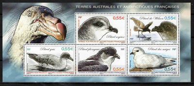 FSAT TAAF 419 MNH Birds Petrels Polar Antarctic ZAYIX FSA-L0025M