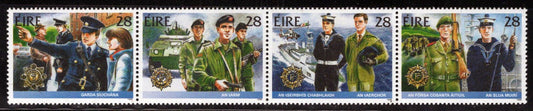Ireland 726a MNH Strip Military Irish Security Forces Navy Army 092222SM73