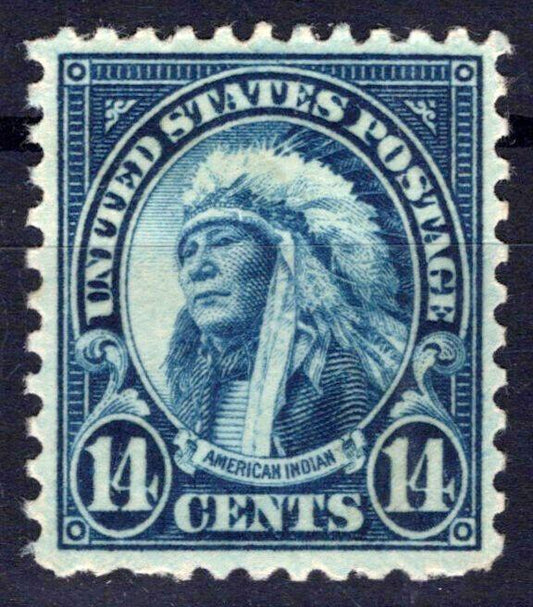 US 695 MNH VF+ 14c Dark Blue Rotary Press Perf 11x10.5 ZAYIX