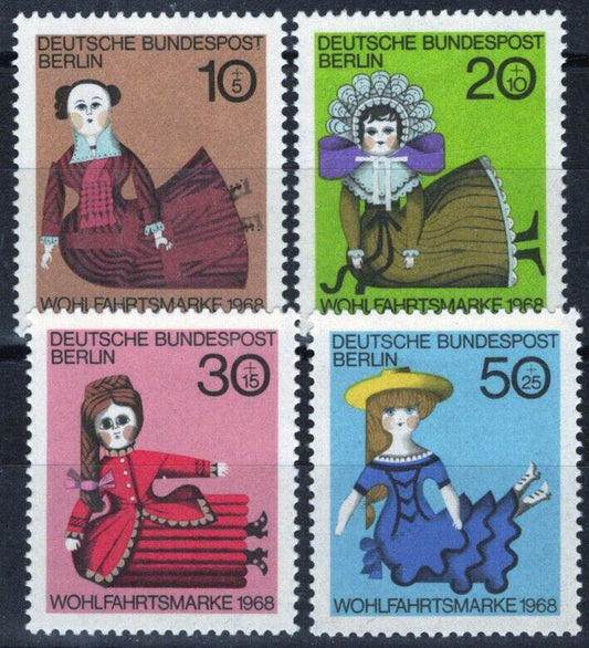 ZAYIX - Germany-Berlin 9NB57-9NB60 MNH Dolls - Toys semi-postal 113022S91