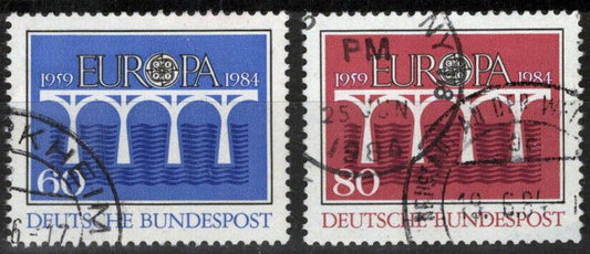 ZAYIX - 1984 Germany 1415-1416 Used Europa CEPT Bridges 113022S114