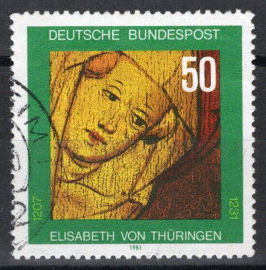 ZAYIX - 1981 Germany 1363 Used Elizabeth of Thuringia Religion 113022S142M