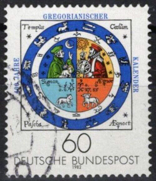 ZAYIX - 1982 Germany 1383 Used 400th Anniversary Gregorian Calendar 113022S108M