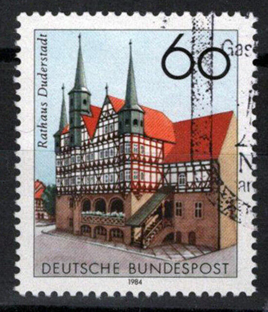 ZAYIX - 1984 Germany 1424 Used Duderstadt Town Hall Anniversary 113022S149M