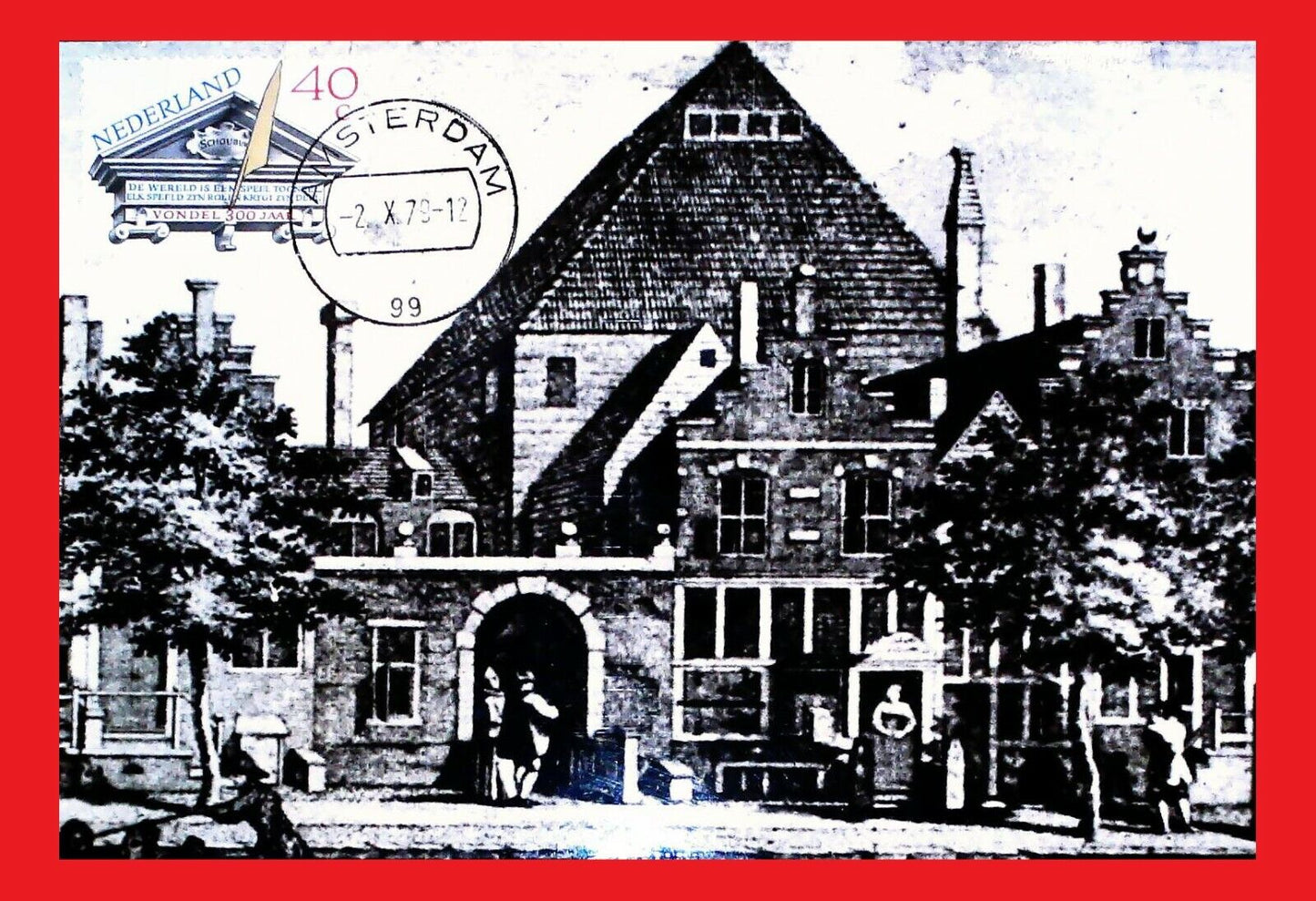 ZAYIX - 1979 Netherlands 592-93 FDC / Maxicards -  Steen, Painter / Vondel, Poet