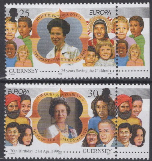 Great Britain Guernsey 564-565 MNH with tabs Europa CEPT ZAYIX 012922S29