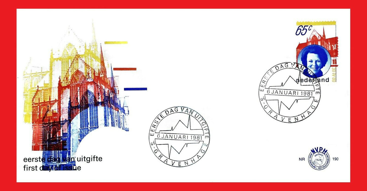 ZAYIX - 1981 Netherlands 599 FDC Queen Beatrix