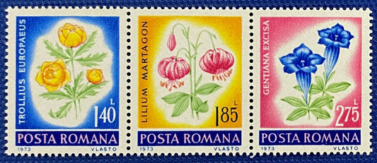 ZAYIX -1973 - Romania - #2402-2404 - MH - Flora - Flowers