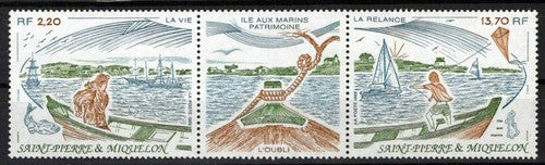 St. Pierre & Miquelon 519a MNH Ships Coastline Harbors ZAYIX 0524M0157M