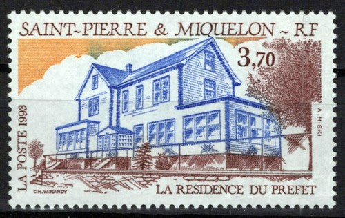 St. Pierre & Miquelon 595 MNH Architecture Commissioner's House ZAYIX 0524S0197M