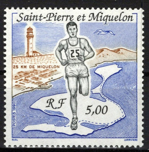 St. Pierre & Miquelon 549 MNH Sports Games Race of Miquelon ZAYIX 0524S0189