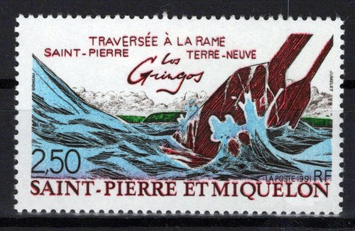 St. Pierre & Miquelon 570 MNH Newfoundland Crossing by Rowboat ZAYIX 0524S0185M