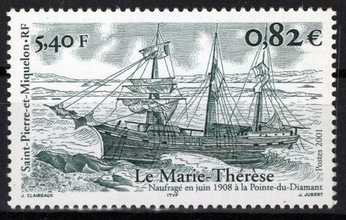 St. Pierre & Miquelon 713 MNH Ships The Marie Therese ZAYIX 0524S0226