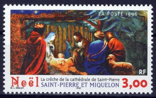 St. Pierre & Miquelon 633 MNH Christmas The Nativity ZAYIX 0524S0223M