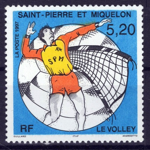 St. Pierre & Miquelon 638 MNH Sports Games Volleyball ZAYIX 0524S0162