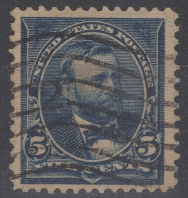 US 281 Used 1898 F-VF 5c dark blue President Grant ZAYIX 113022S35