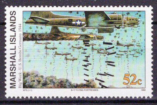Marshall Islands 483 MNH WWII Big Week US Bombs Germany ZAYIX 01240228M