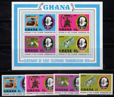 Ghana 601-605 MNH A.G. Bell Telephones Communications ZAYIX 121022SM93