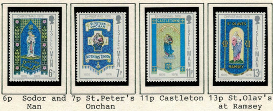 1976- Isle of Man - #92-95- MNH - Christmas - Manx Parish ZAYIX 020722S51M
