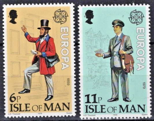 Great Britain Isle of Man 152-153 MNH Europa Mailman ZAYIX 020722S63M