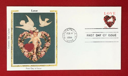 US 2814 FDC Colorano cachet Love Roses Flowers Birds Dove ZAYIX 111321SM01
