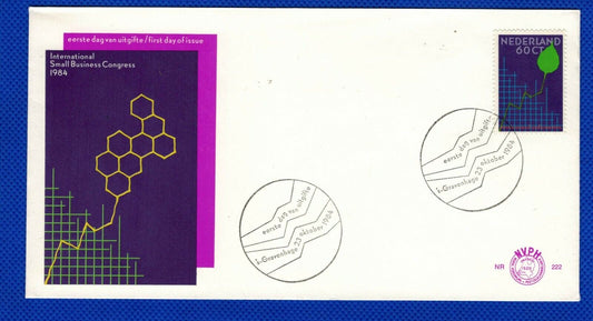 ZAYIX - 1984 Netherlands 661 / Mi 1258 FDC - Small Business Conference