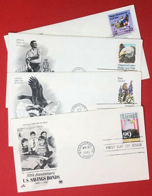 United States 4 different cacheted FDCs Koala \ Birds \ Eagles ZAYIX 020622SM40