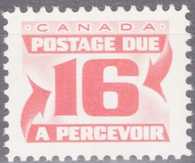 Canada J37 MNH - 16c carmine rose Postage Due ZAYIX 040122S51M