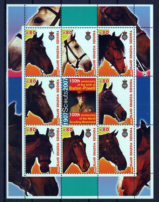 Redonda MNH Horses Equine Baden-Powell Zayix Stamps 0125M0339M