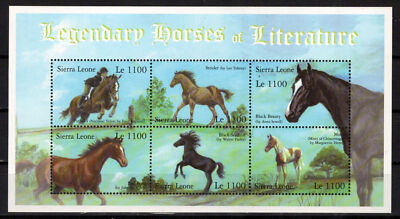 Sierra Leone 2478 MNH Legendary Horses of Literature Zayix Stamps 0125M0348M