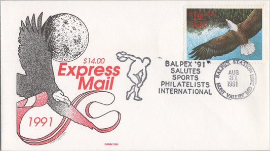 US 2542 Gamm FDC $14 Express Mail Eagle Olympic Unofficial city ZAYIX 121022SM30