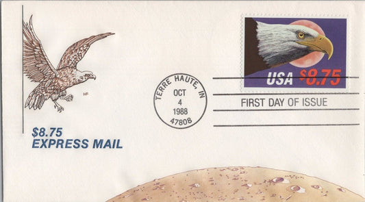 US 2394 House of Farnam FDC $8.75 Express Mail Eagle and Moon ZAYIX 121022SM09