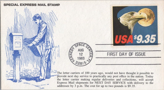 US 1909 K.M.C. Venture FDC $9.35 Express Mail Eagle & Moon ZAYIX 121022SM11