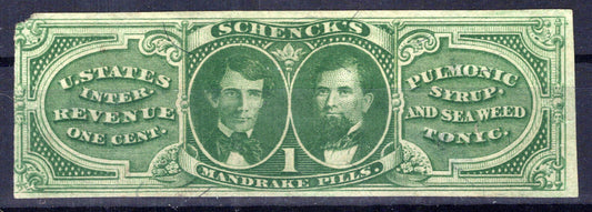 US Revenue Medicine RS212b Schneck's Mandrake Pills, cert ZAYIX 1024M_MAR017