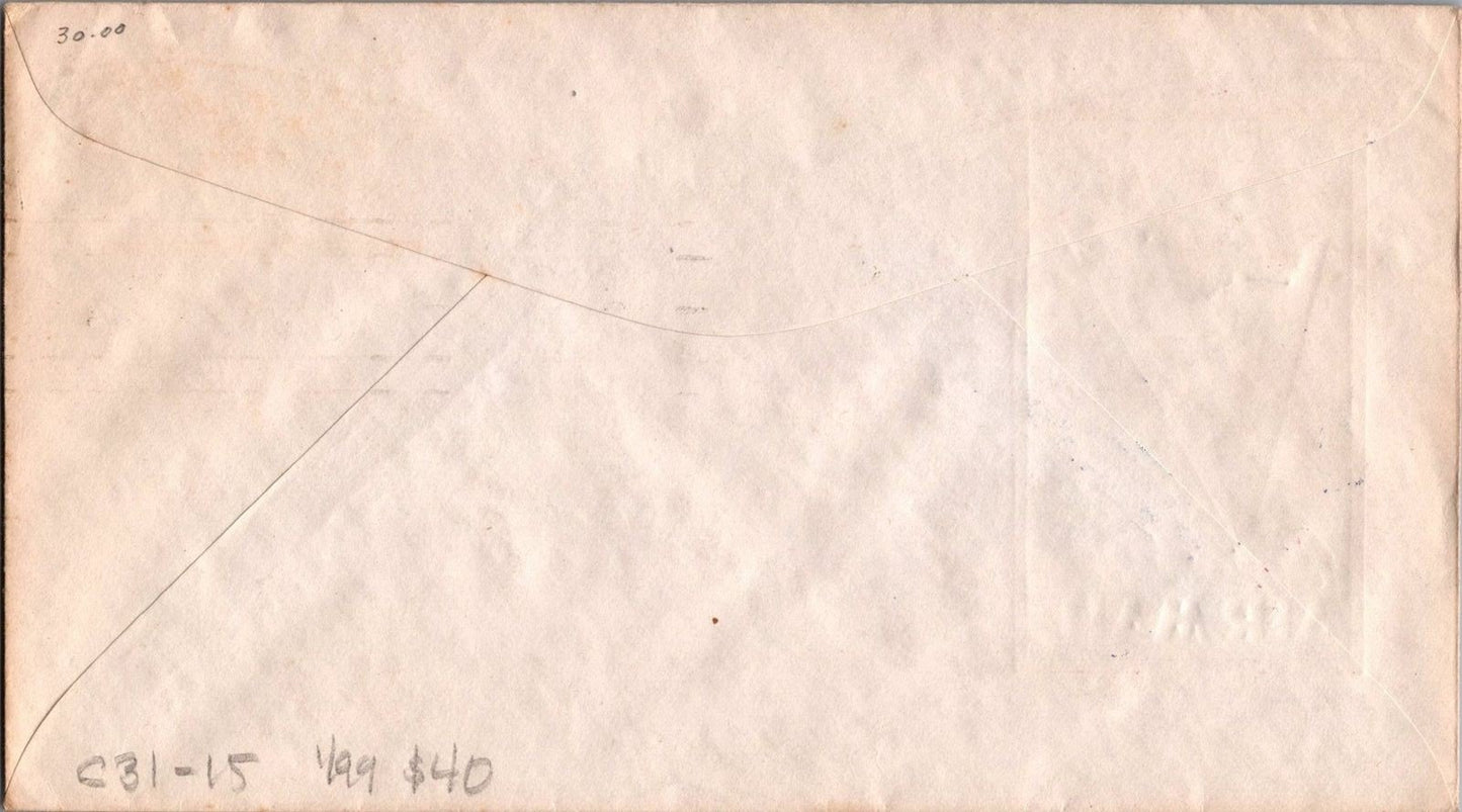 US C31 FDC - Henry Ioor cachet - 50c St. Louis postmark ZAYIX 092222SM12