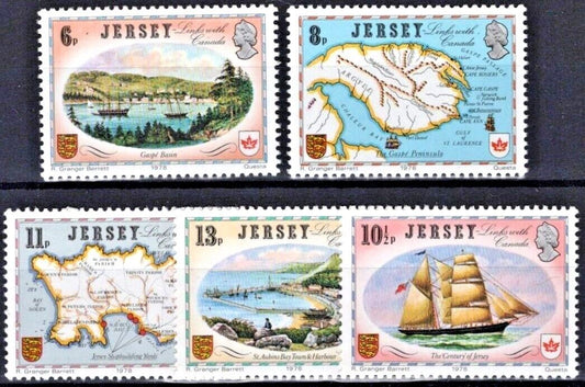 Jersey 190-194 MNH CAPEX Ships Maps ZAYIX 020522S30M