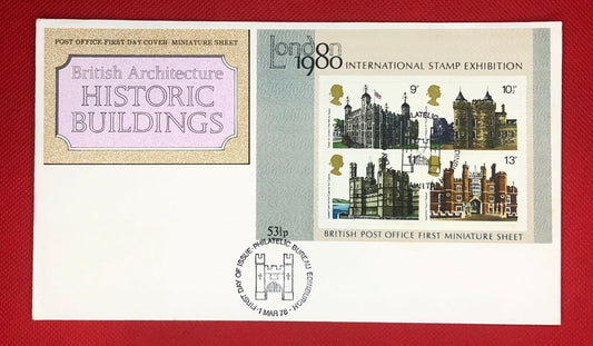 Great Britain / UK FDC London 80 Int'l Stamp Expo SS Castles ZAYIX 111121SM12