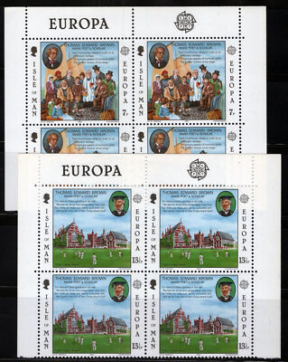 Isle of Man 174-175 MNH Europa CEPT Manx Poet Cricket Game ZAYIX 121022SM157