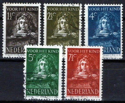 Netherlands B139-B143 CTO Rembrandt's Paintings Zayix Stamps 0225S0488M