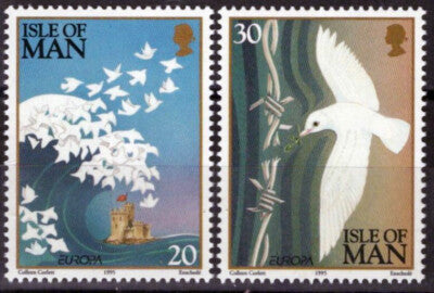 Isle of Man 633-634 MNH Birds Doves Peace Freedom ZAYIX 061223SM85M