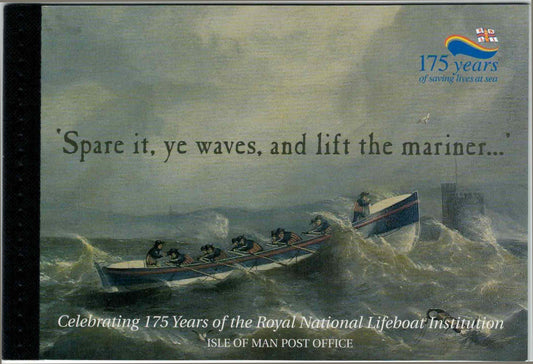 Isle of Man 823a MNH Complete Bklt Royal Lifeboat Institution ZAYIX 061223SM95